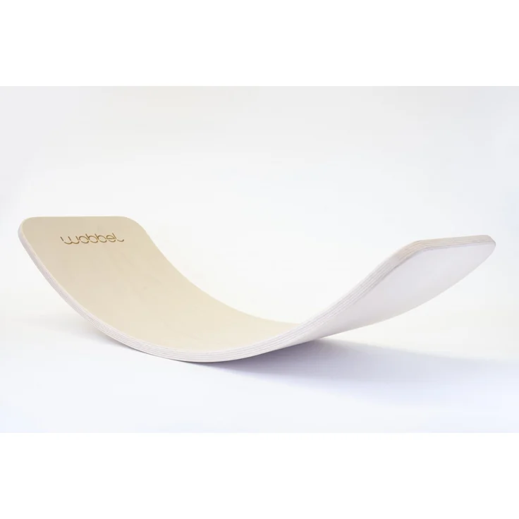 Wobbel 'Original' Balance-Board transparent lacquer (Ohne Filz) – Bild 1