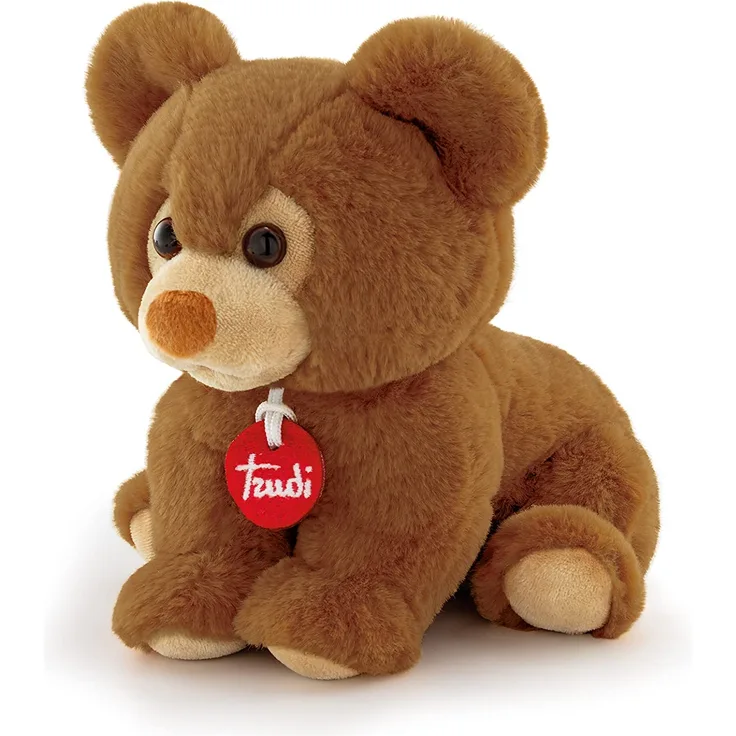 Trudi Puppies TUDE6000 Teddy Bär Baby ca. 17 cm (Größe S), Plüschtier, hochwertiges Stofftier mit weichen Materialien, realistische Details, extra kuschelig, waschbar, Kuscheltier für Kinder, Braun