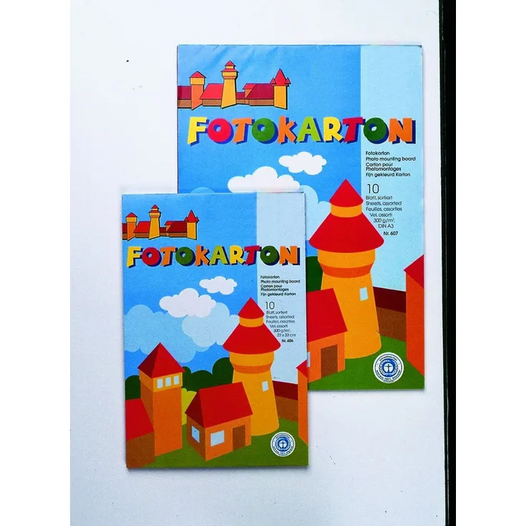 Glorex Fotokartonblock 300g/m² sortiert 22 x 32 cm, 10 Blatt