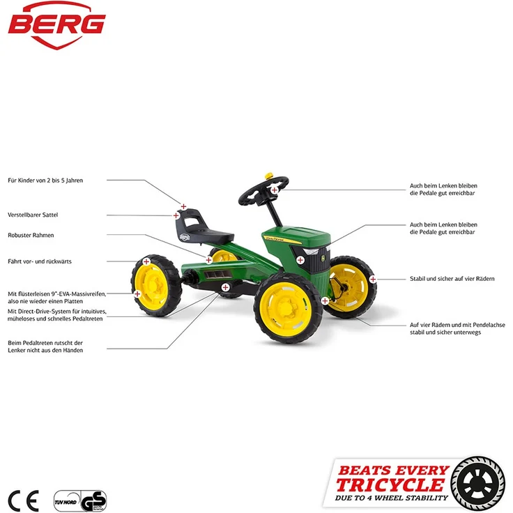 BERG Gokart S - Buzzy John Deere - Preisvergleich – Bild 2