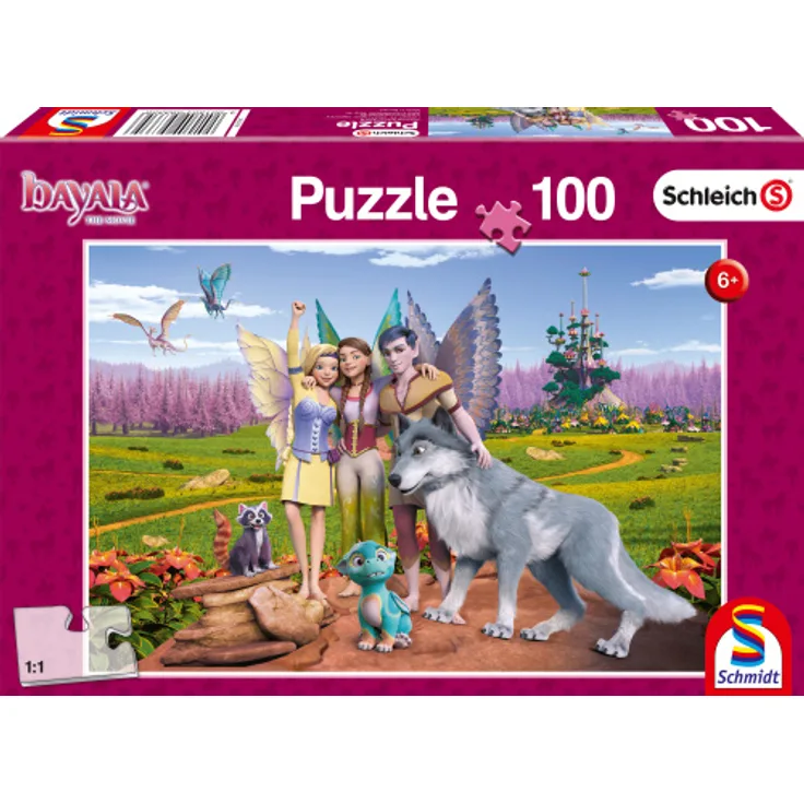 Puzzle Het Land van Elven en Draken Karton 100 Stück