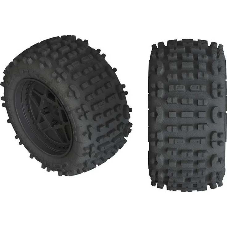 Arrma AR550050 dBoots Backflip 4S LP Front/Rear 3. 8 Pre-Mounted Tires, 17mm Hex