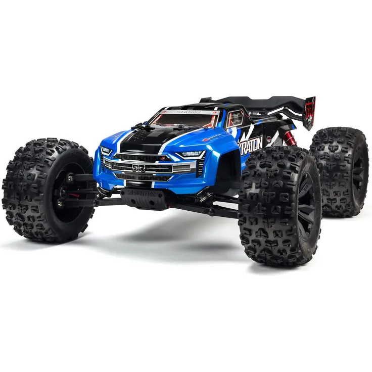 ARRMA RC Truck 1/8 KRATON 6S V5 4WD BLX Speed Monster Truck mit Spektrum Firma RTR, blau, ARA8608V5T2