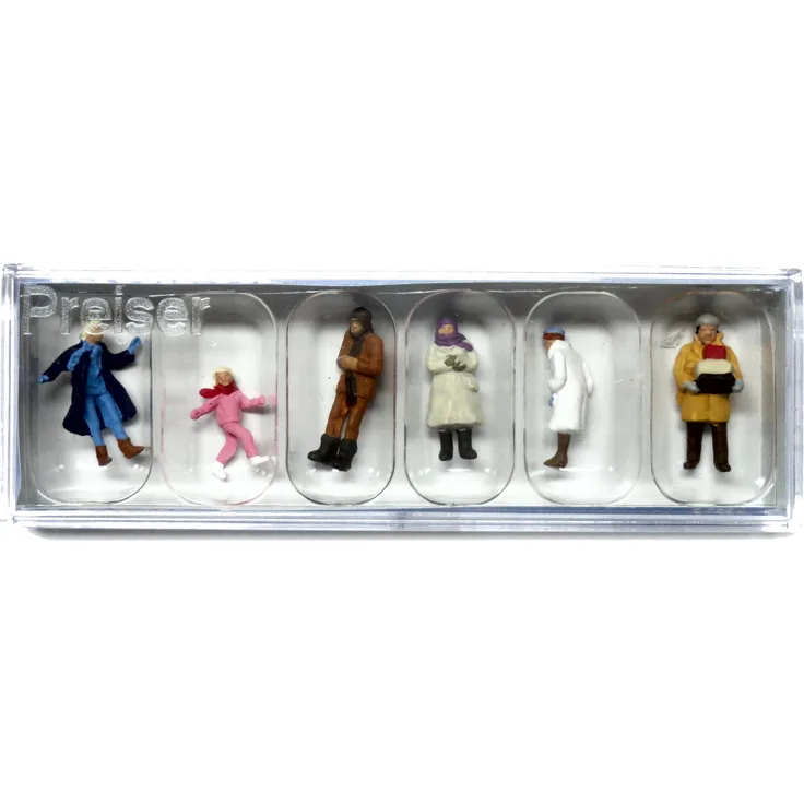 Preiser 14037 Passanten, winterliche Kleidung Spur H0 1:87