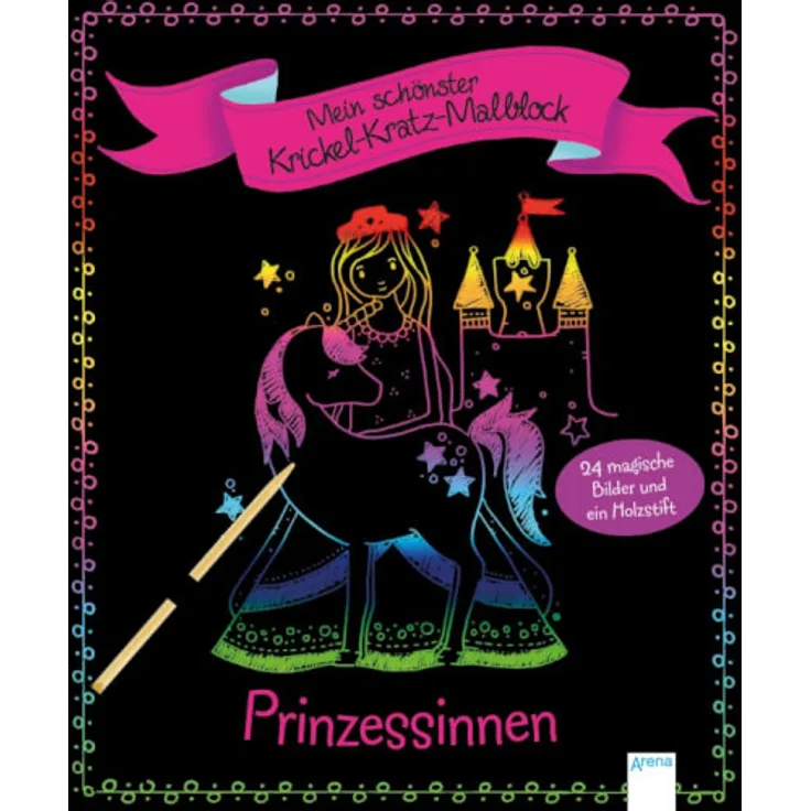 Dehmer Nicola Mein schönster Krickel Kratz Malblock Prinzessinnen