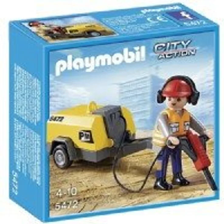 PLAYMOBIL - Bauarbeiter mit Presslufthammer 5472