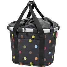 Image for KLICKfix Fahrradkorb Fahrradtasche Bikebasket Reisenthel dots H 28 x L 26 x B 35cm