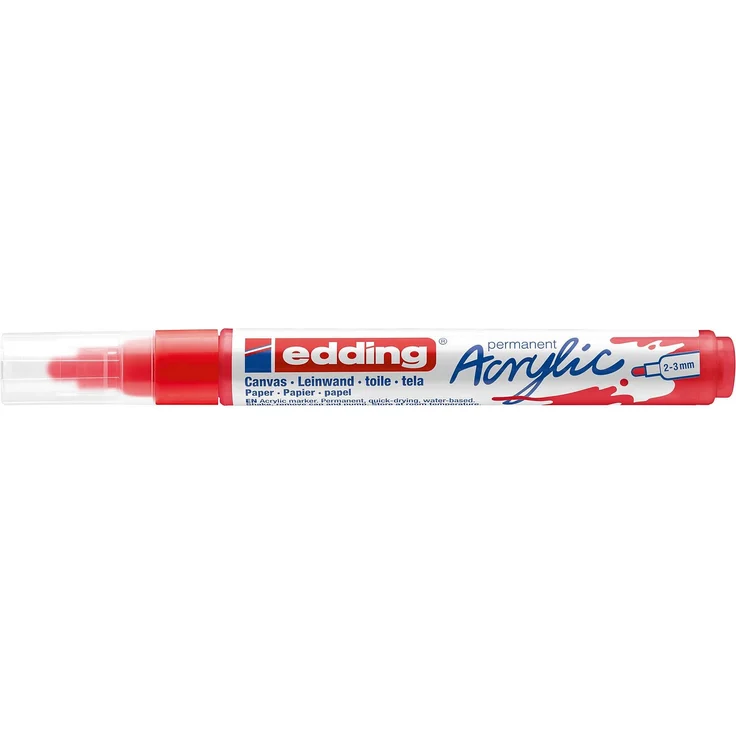 edding 5100 Acrylmarker medium verkehrsrot – Bild 3