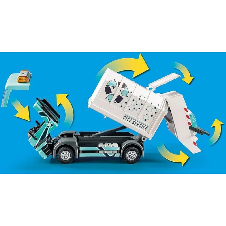 PLAYMOBIL City Life 70885 'Müllfahrzeug mit Blinklicht', 51 Teile, ab 4 Jahren - Preisvergleich – Bild 3