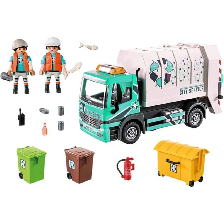PLAYMOBIL City Life 70885 'Müllfahrzeug mit Blinklicht', 51 Teile, ab 4 Jahren - Preisvergleich – Bild 2