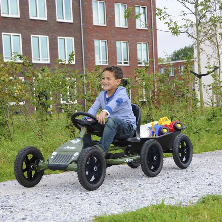 BERG Gokart Anhänger L Junior schwarz + Anhängerkupplung für Buddy + Rally 2. 0 ZUBEHÖR – Bild 3