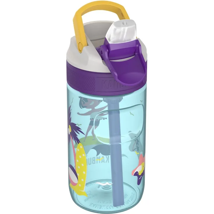 Kambukka Lagoon Kids 400ml Surf Girl, Größe 400 ml - Trinksystem, Farbe Blau
