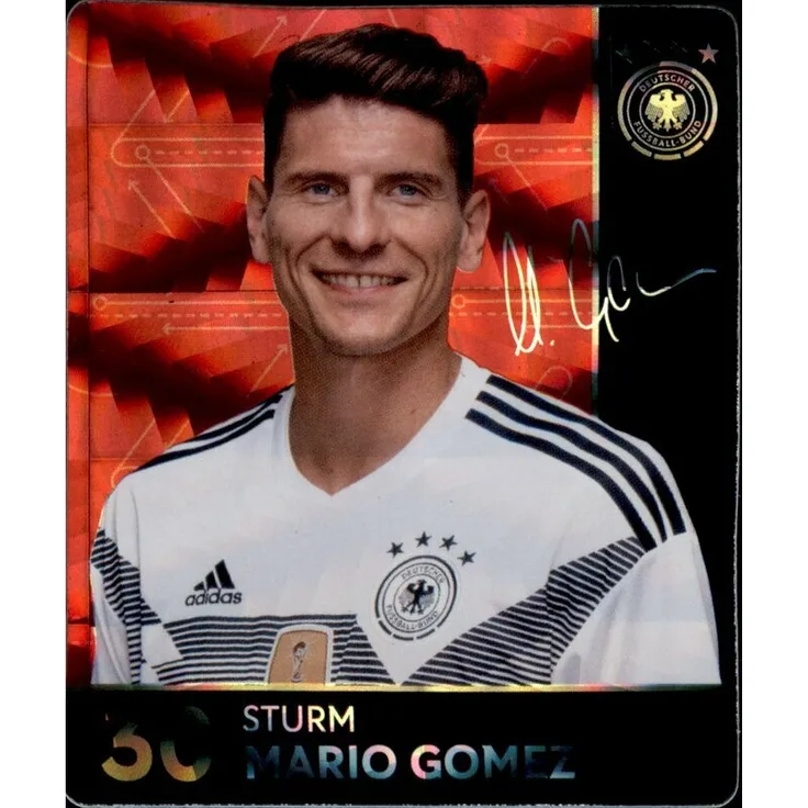 30 - Mario Gomez GLITZER - REWE WM18 Sammelkarte