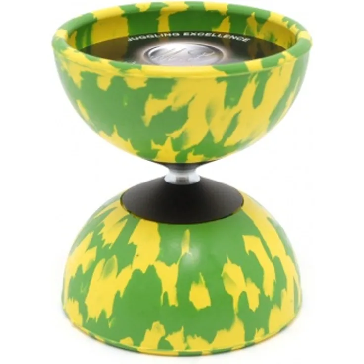 Ballaballa - Diabolo Harlekin Medium - gelb/grün | 200gr. Ø100,00mm H 115mm