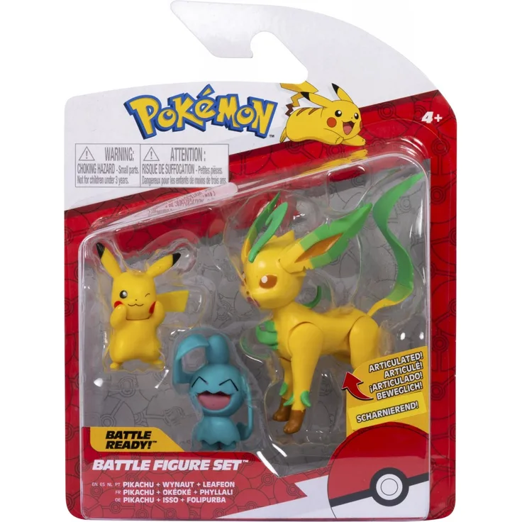 Pokémon Battle Figuren 3er Pack Pikachu Isso Folipurba