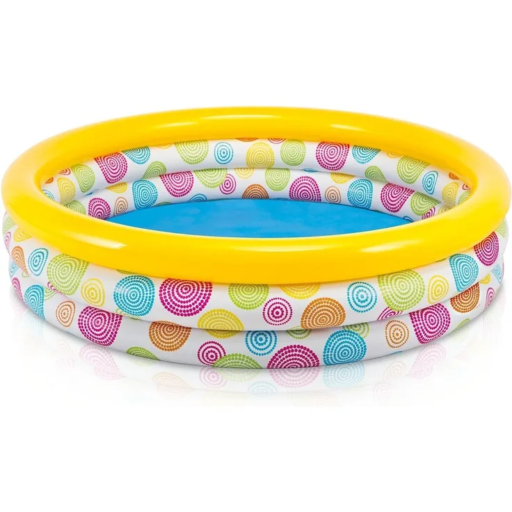 Intex Pool 3-Ring 'Rainbow Ombre', Wasserbedarf ca. 581 l, ab 2 Jahren, 168 x 38 cm