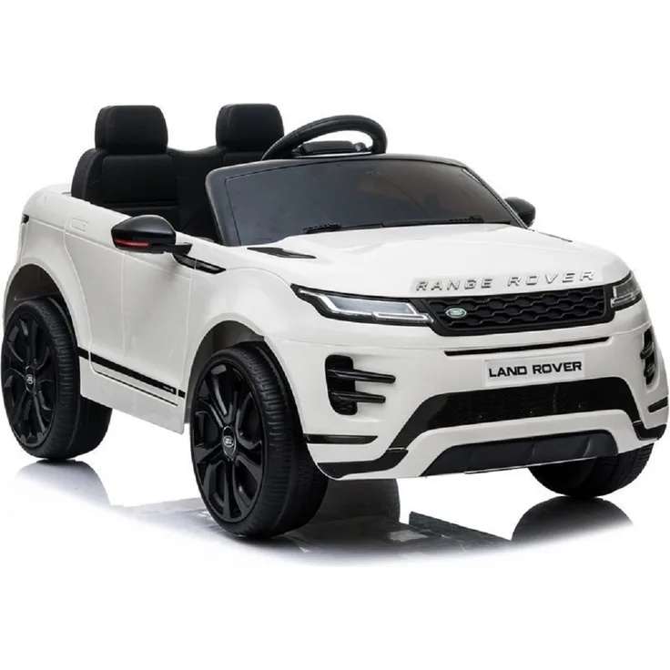 Kinder Elektroauto Range Rover Evoque Weiß zwei Motoren+LED+Musik-Modul+FB