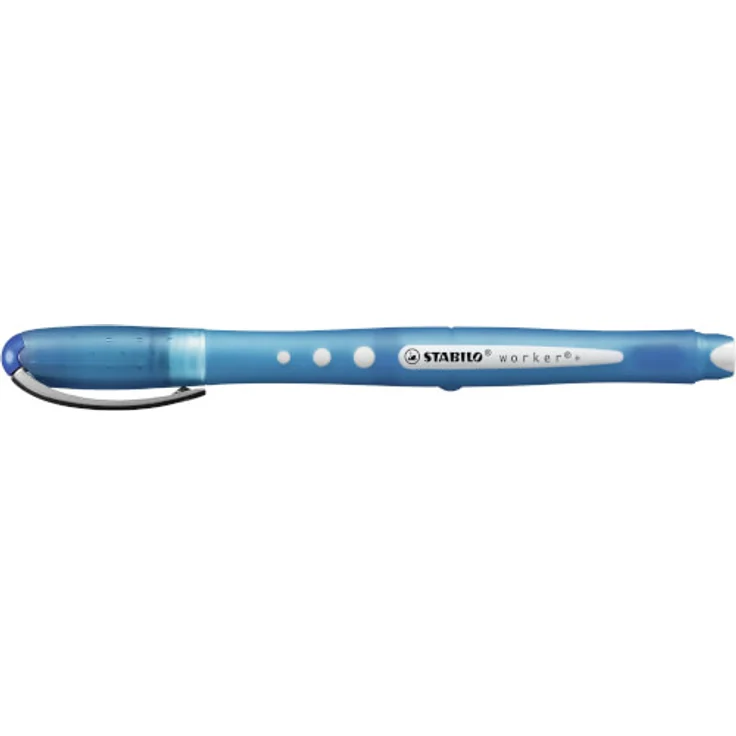 Tintenroller - STABILO worker+ colorful - medium - Einzelstift - blau - Preisvergleich – Bild 1