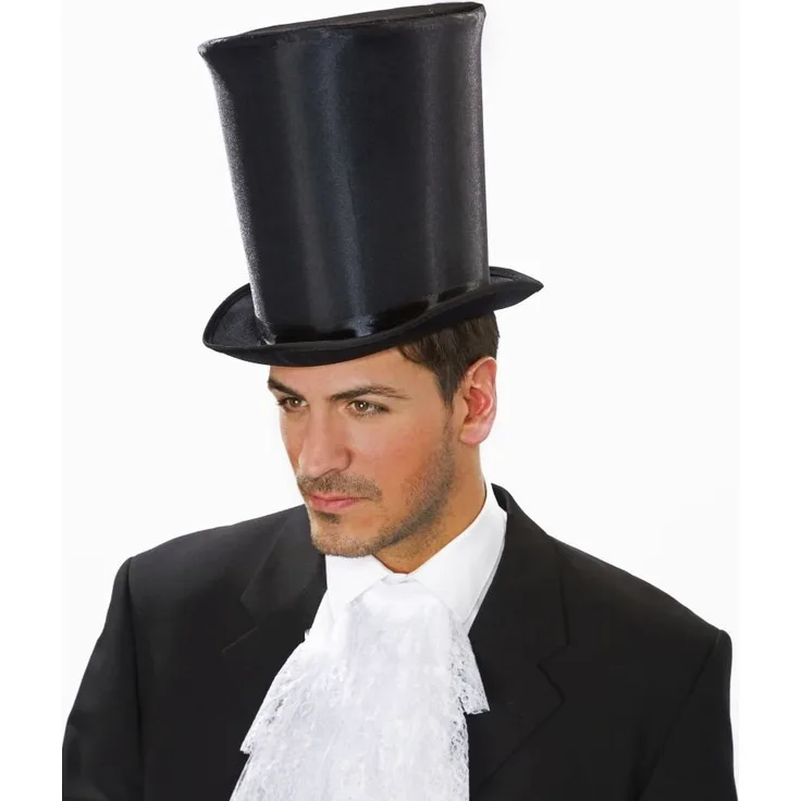 High Top Hat, Black, ca. 23 cm