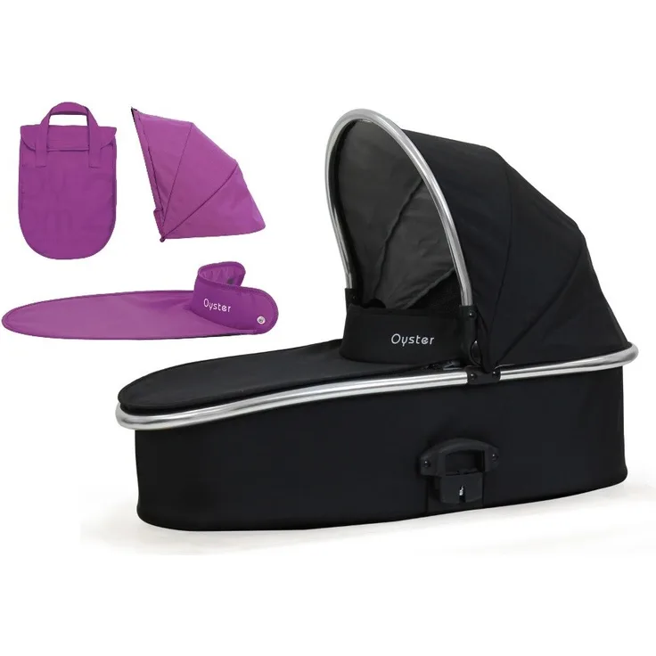 Oyster2 / Oyster Max Babywanne mit Farbpaket Schwarz/Lila