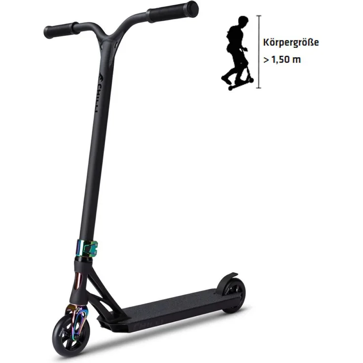 Chilli Pro 119-01 'Beast V2' Scooter, ab 12 Jahren, Lenkerhöhe 85 cm, max. belastbar bis 100 kg, black neochrome