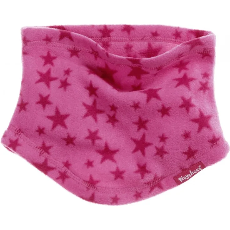 Playshoes halswärmer Fleece rosa mit Sternen Junior Einheitsgröße