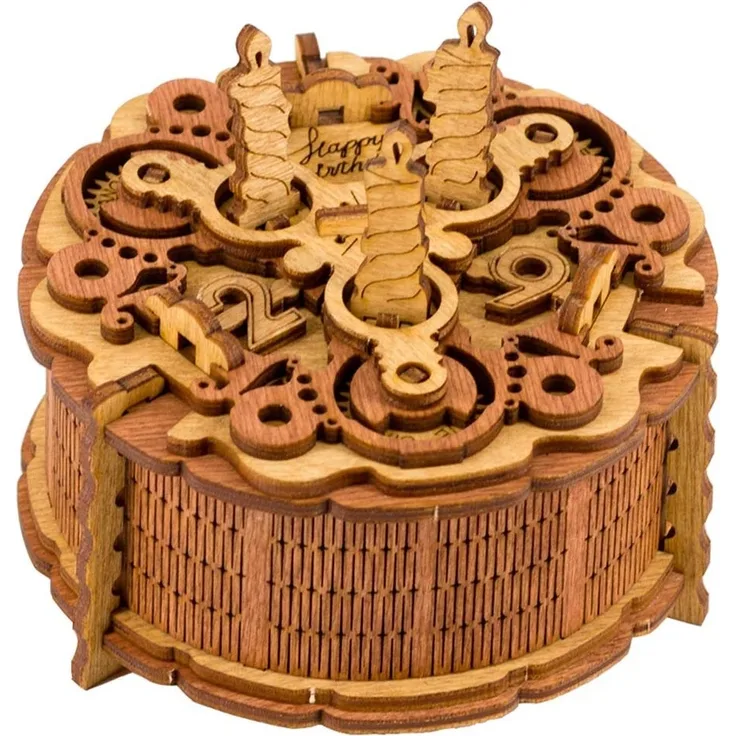 Birthday Cake Gift Puzzle Box