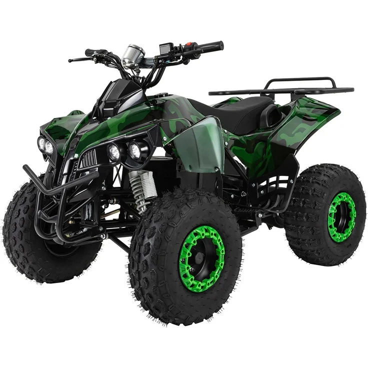Elektro-Kinderquad S-10 Midi Pocket Quad Kinder Miniquad 1000 Watt LEDs 20 km/h (lackiert Camouflage) – Bild 1
