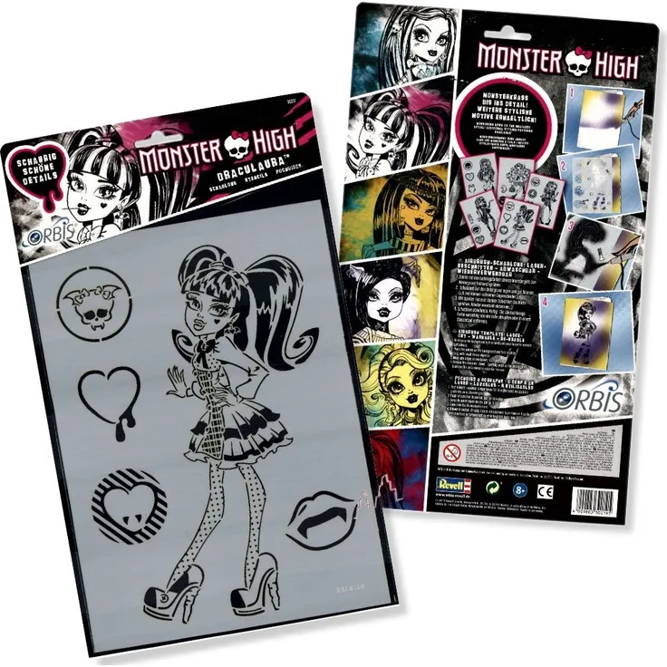 Orbis Schablone XL - Draculaura 30217 Monster High