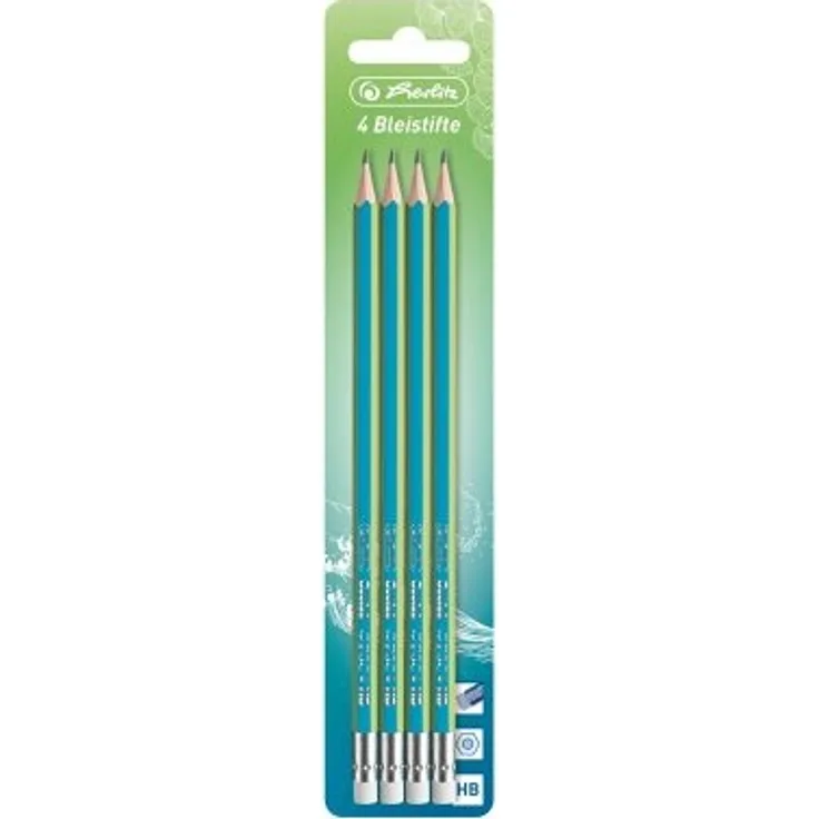 Herlitz 50033638 HB Grün Hexagonal 4 Stück(e)
