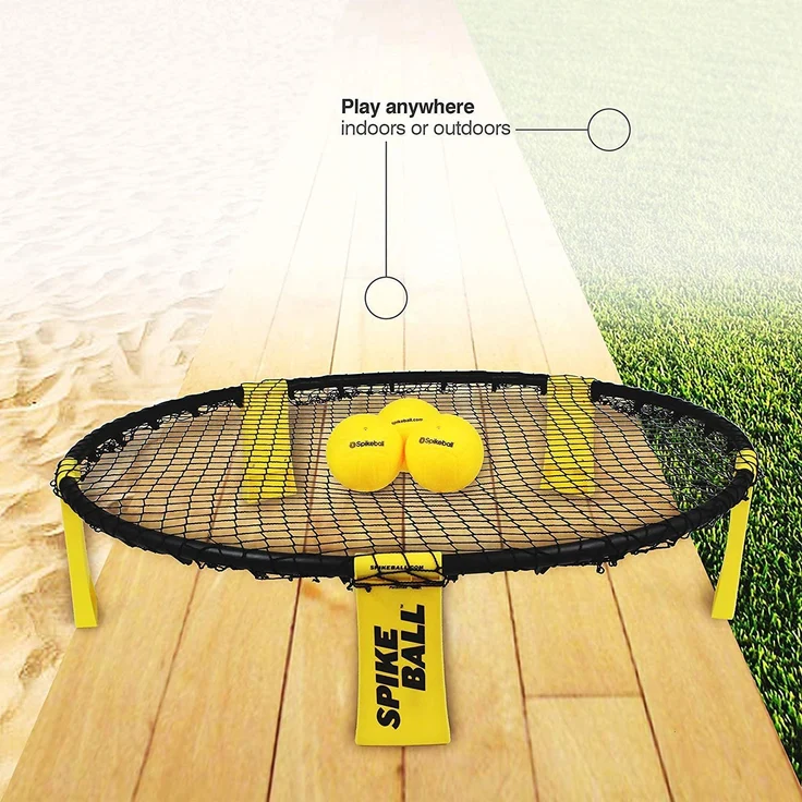 Spikeball 'Standard Set', ab 7 Jahren, inkl. 3 Bälle, Tasche und Anleitung, schwarz/gelb – Bild 3