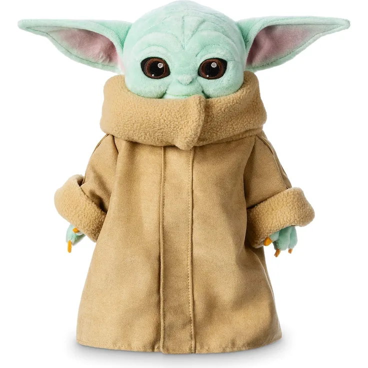 Disney Store Stoffpuppe Grogu, Star Wars: The Mandalorian, 25 cm / 9", Stofftier mit dem klassischen Gewand und aufgestickter Mimik, für alle Altersstufen geeignet