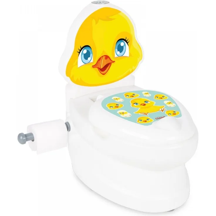 Pilsan Töpfchen Küken 07564 Toilettenpapierhalter, Musik, Licht, Behälter gelb