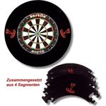 Karella Surround Dartboard Auffrangring Catchring Schwarz Dart Board Ring 4-teilig