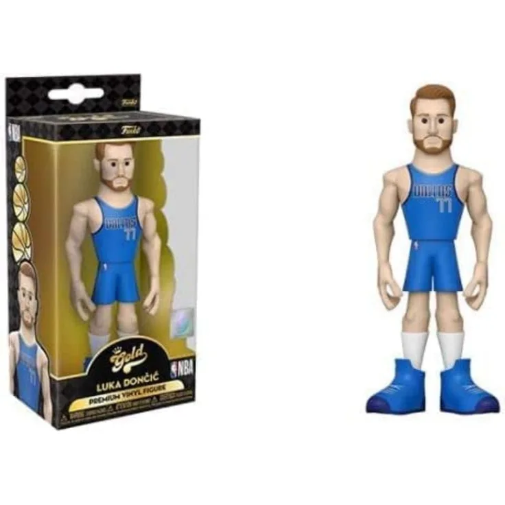 Funko Gold 5" NBA: Mavericks- Luka Doncic. Chase!! This POP! Figure Comes with a 1 in 6 Chance of Receiving The Special Addition Alternative Rare Chase Version
