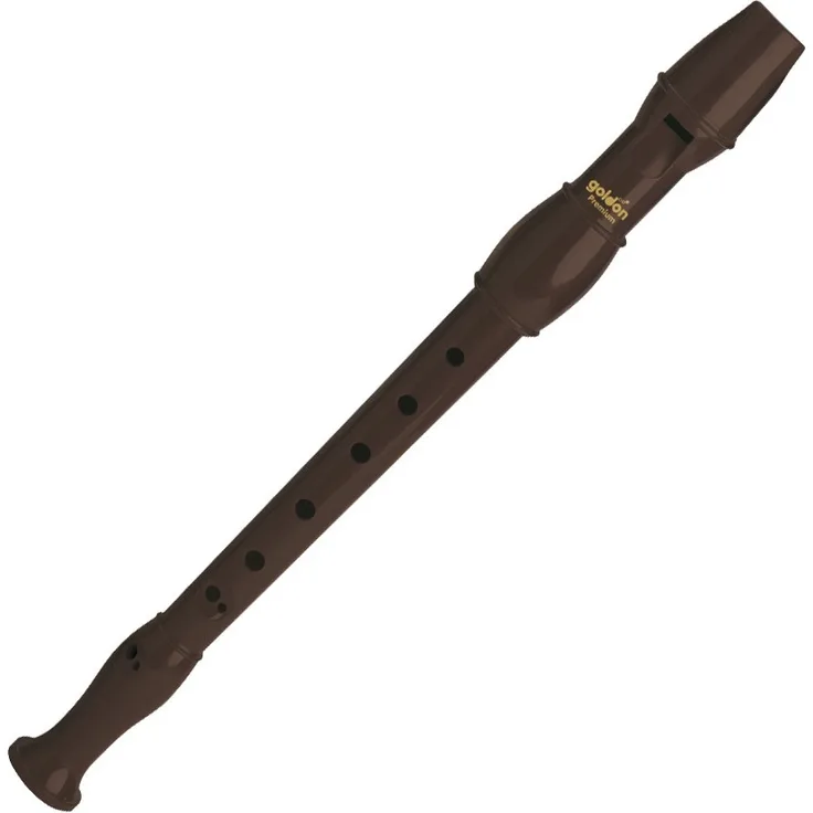 Blockflöte C-Sopran braun, in Tasche