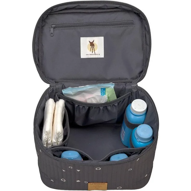 Lässig CAS Wickeltisch Organizer - Nursery Caddy To Go, Universe anthracite