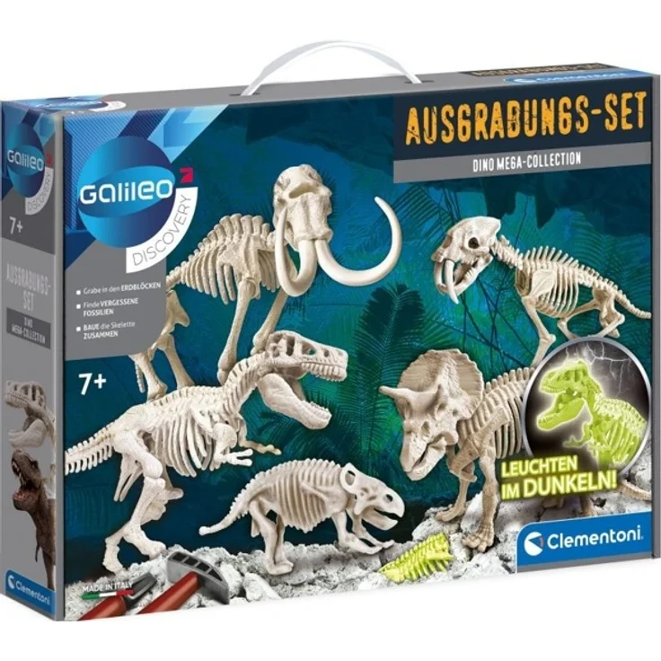 Clementoni 59258 Ausgrabungs-Set Dino Mega Collection – Bild 1