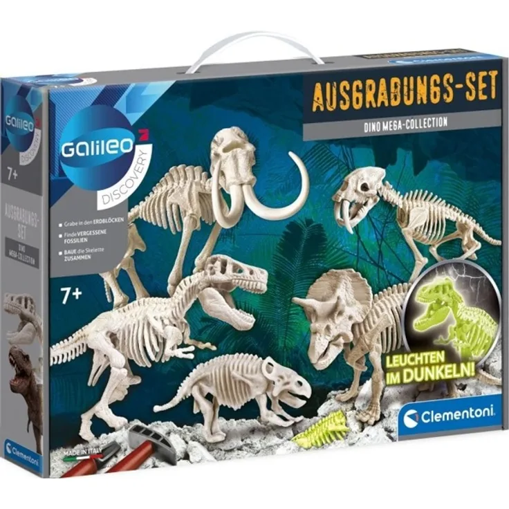 Clementoni 59258 Ausgrabungs-Set Dino Mega Collection