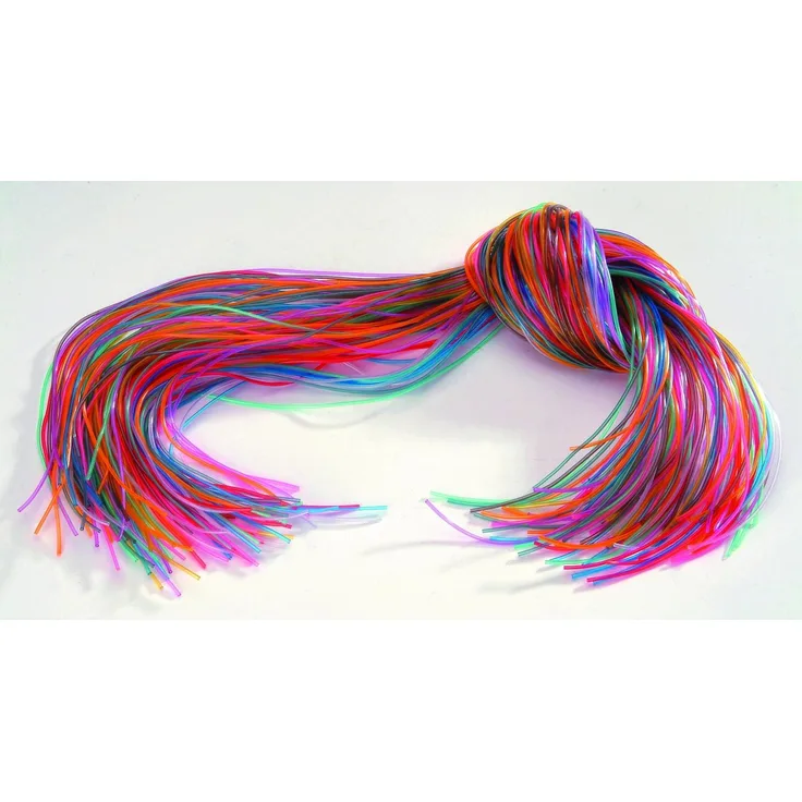 Glorex Colour Strips transparent 100 cm 10 Farben sortiert, 20 Stück