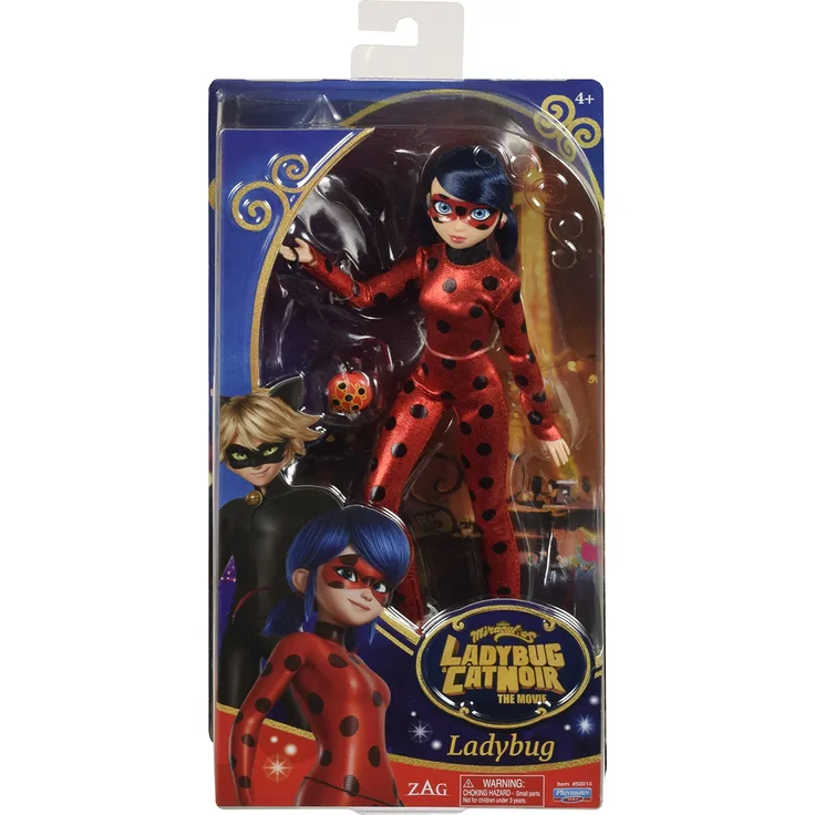 Bandai – Miraculous Ladybug und Cat Noir – Puppe – Ladybug- Marinette – 26 cm große artikulierte Ankleidepuppe – P50014