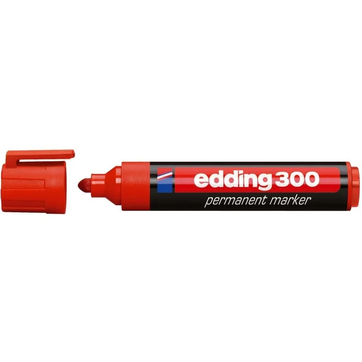 edding Permanentmarker 300 4-300002 1,5-3mm Rundspitze nachfüllbar rt – Bild 3