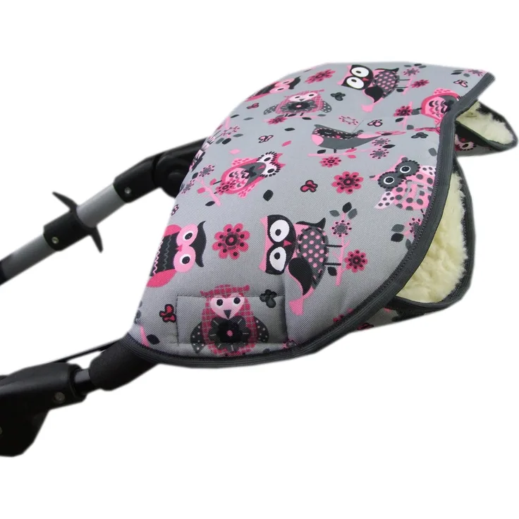 BAMBINIWELT universaler Muff Handwärmer Handschuhe für Kinderwagen Buggy Jogger mit Wolle EULEN ($12) XX