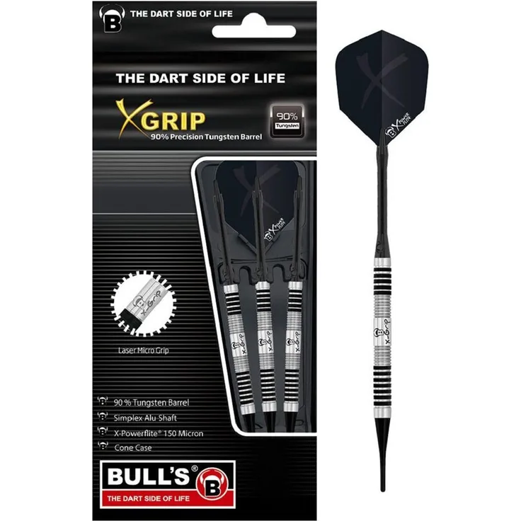 BULL'S X-Grip X7 Soft Dart, 18 Gr. / Inhalt 1 Stück