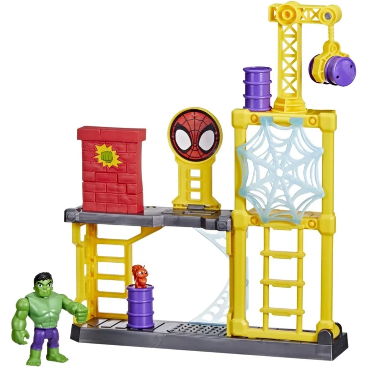 Marvel Spidey and His Amazing Friends Hulks Schmetter-Set, Hulk Spielset für Kinder ab 3 Jahren – Bild 1