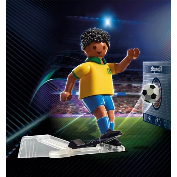 Playmobil Sports & Action 71131 'Fußballspieler Brasilien', 8 Teile, ab 5 Jahren – Bild 3