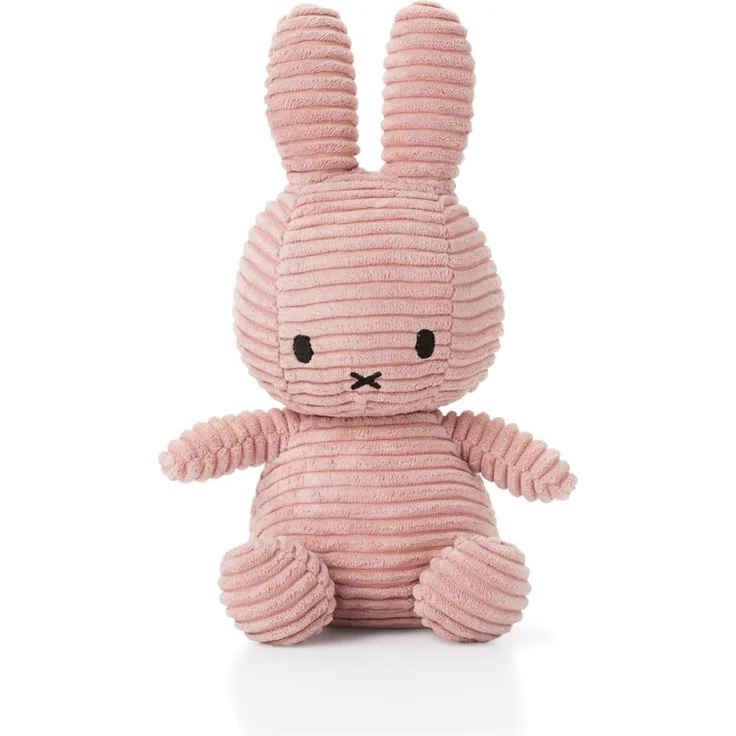 Miffy Cord-Plüschfigur (rosa, 23cm) Kuscheltier Stofftier Hase Plüschtier