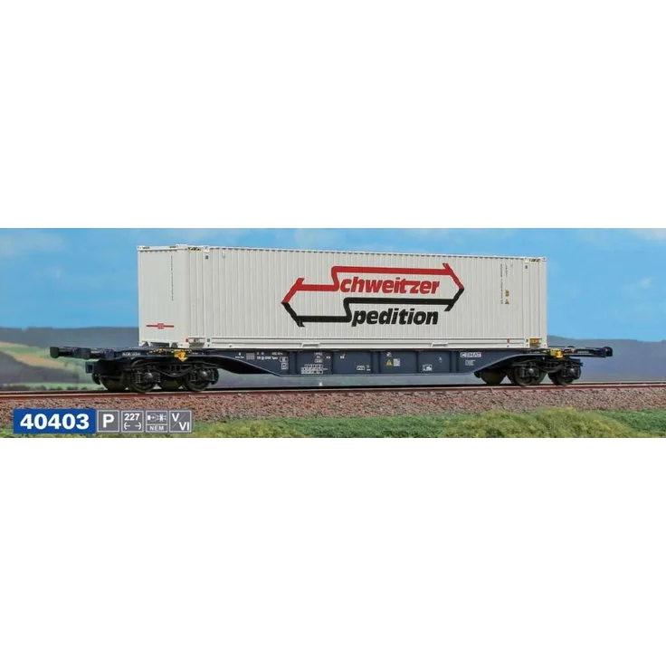 ACME 40403 60-Fuß-Intermodal-Wagen vom Typ Sgnss CEMAT - Neu