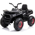 Toy Store 'Kinder Elektroquad', mit MP3, Offroad ATV, Quad, Geländewagen, 2x45W, 12V, inkl. Fernbedienung, schwarz, ab 3 Jahren