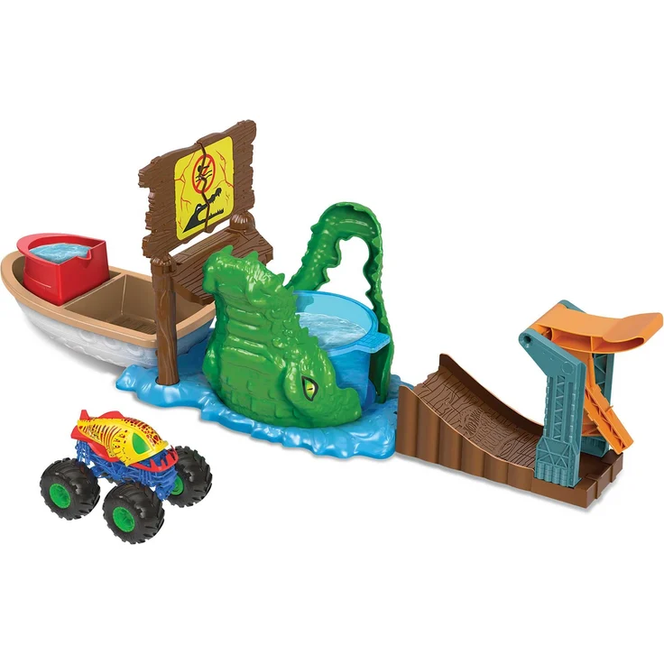 Mattel - Hot Wheels Monster Trucks Color Shifters Playset (WMT) - Preisvergleich – Bild 2